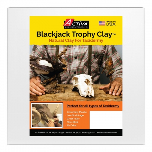 ACTÍVA Blackjack Trophy Clay™ Natural Clay For Taxidermy, 5 lb (2.3 kg)